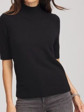Chico's Cashmere Sweater Elbow Sleeve